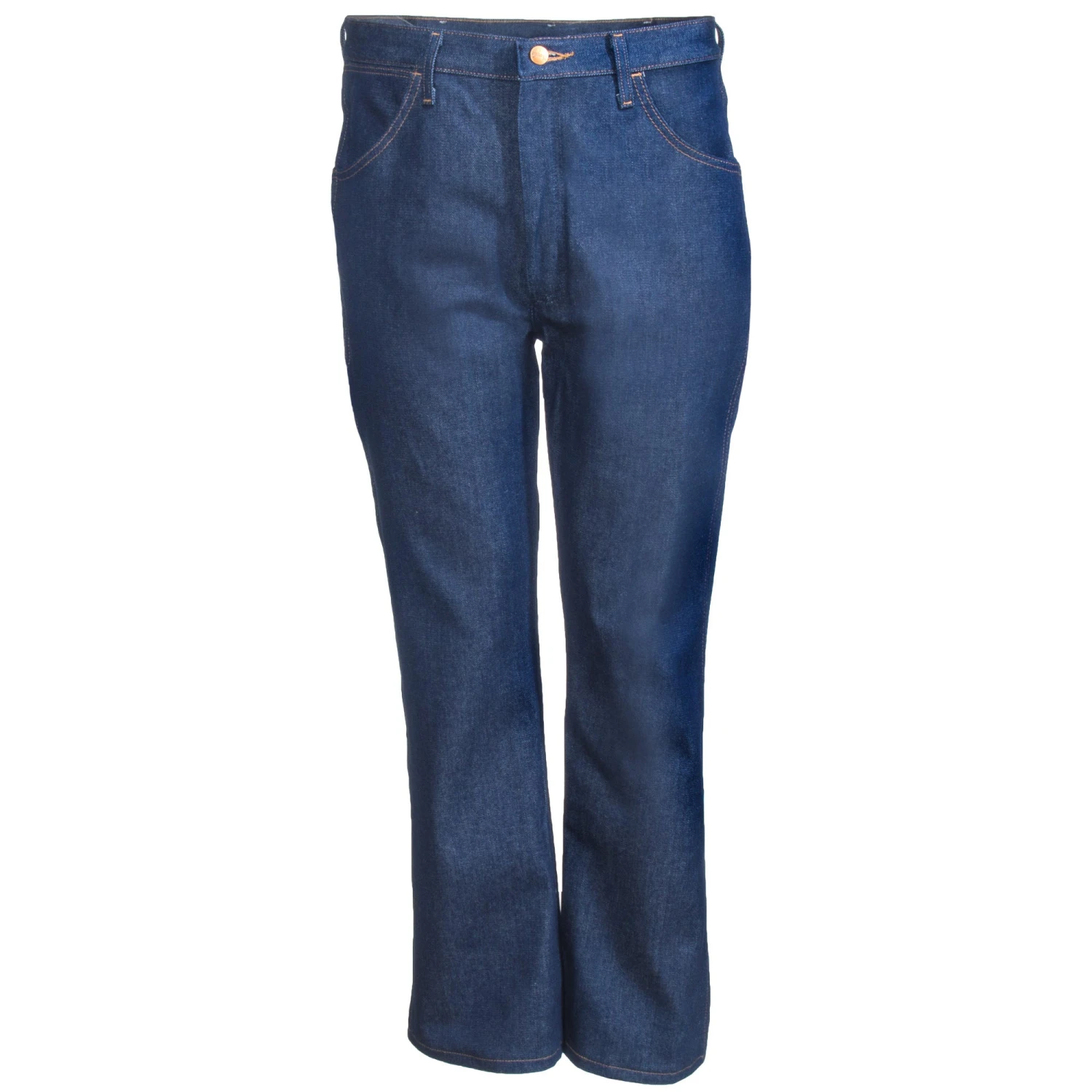 Wrangler Jeans: Men's Navy 0945 NAV Cowboy Cut Regular Fit Rigid Boot Cut Jeans 4 Wrangler Jeans: Men's Navy 0945 NAV Cowboy Cut Regular Fit Rigid Boot Cut Jeans - Image 2