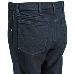 Wrangler Jeans: Men's Black 39902 OB Rugged Wear Classic Fit Jeans -Wrangler Shop wrangler 39902ob l 01
