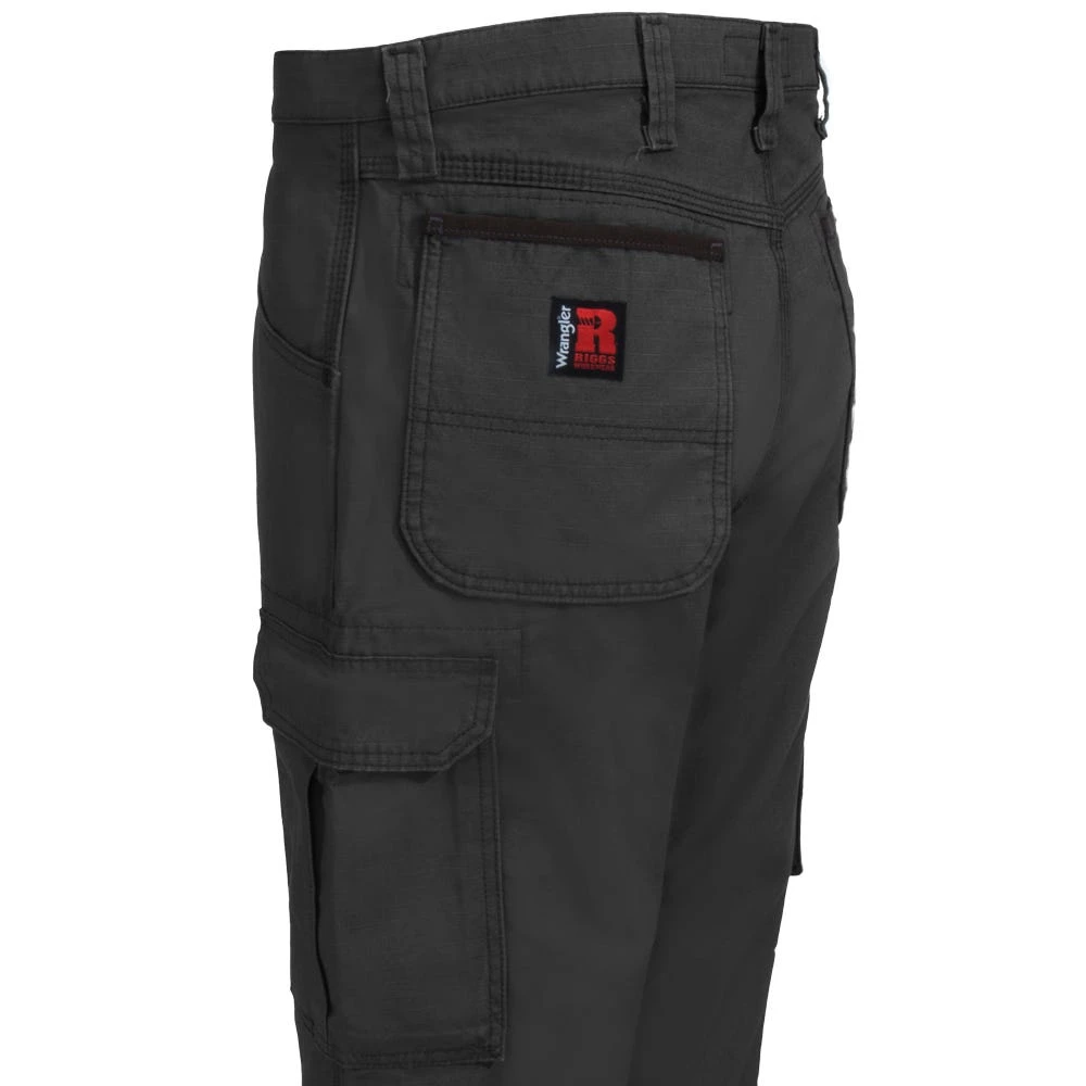 Wrangler Riggs Pants: Men's 3W060 BL Black Ripstop Ranger Pants 5 Wrangler Riggs Pants: Men's 3W060 BL Black Ripstop Ranger Pants - Image 3