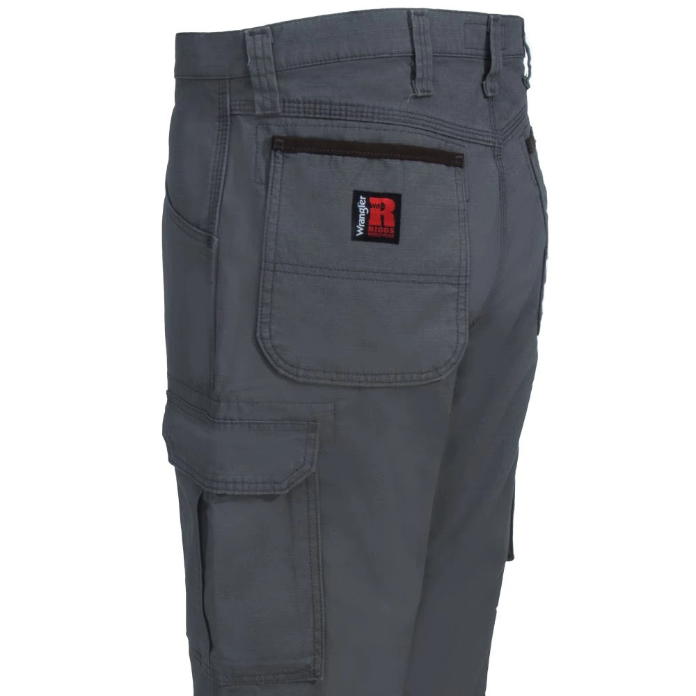 Wrangler Riggs Pants: Men's 3W060 ST Slate Grey Ripstop Ranger Pants 5 Wrangler Riggs Pants: Men's 3W060 ST Slate Grey Ripstop Ranger Pants - Image 3