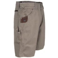 Wrangler Riggs Shorts: Men's Dark Khaki 3W320 DK Ripstop Carpenter Shorts -Wrangler Shop wrangler 3w320 dk r 01
