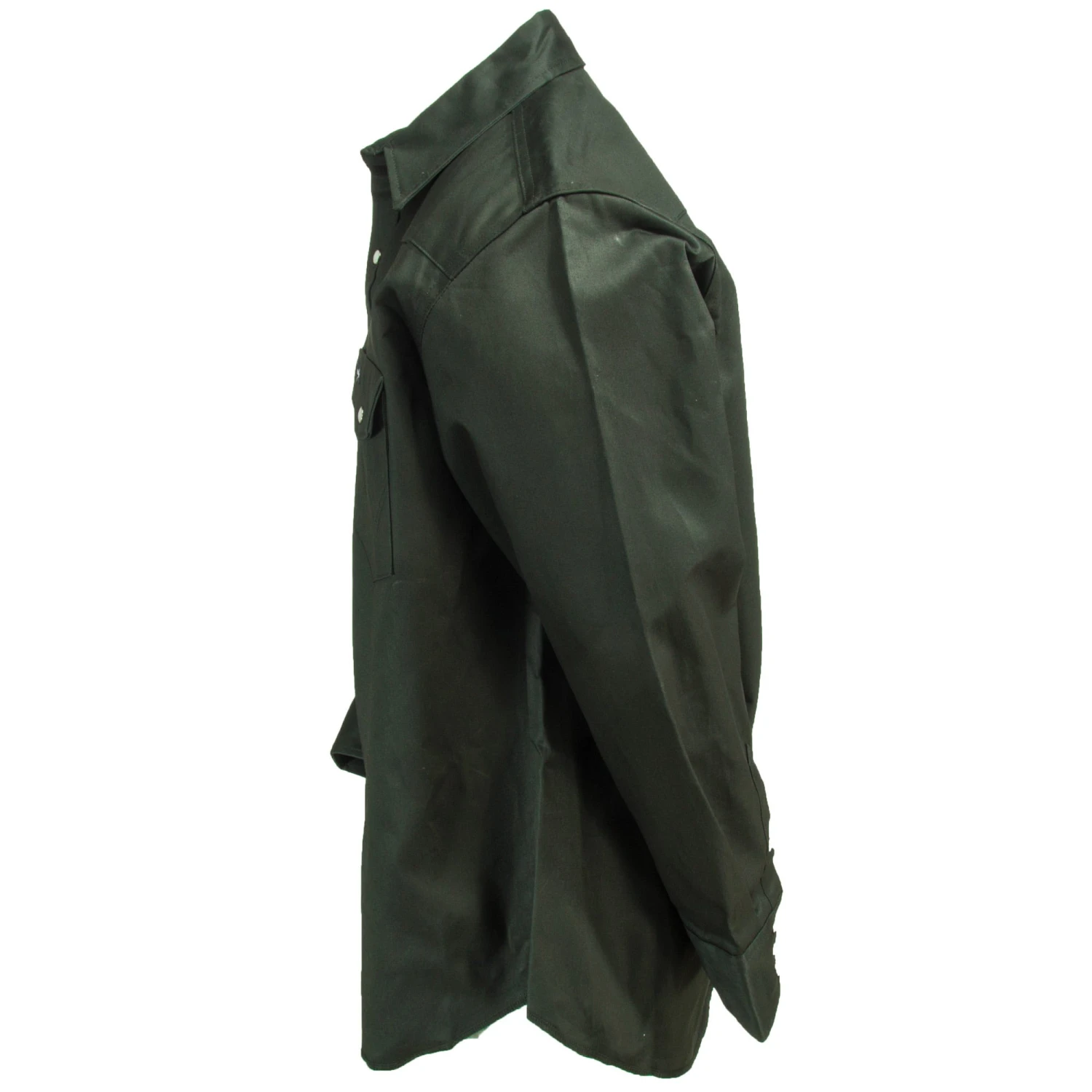 Wrangler Shirts: Men's Dark Green MS70519 Cowboy Cut Long Sleeve Twill Shirt 5 Wrangler Shirts: Men's Dark Green MS70519 Cowboy Cut Long Sleeve Twill Shirt - Image 3