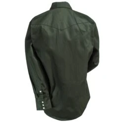 Wrangler Shirts: Men's Dark Green MS70519 Cowboy Cut Long Sleeve Twill Shirt 10 Wrangler Shirts: Men's Dark Green MS70519 Cowboy Cut Long Sleeve Twill Shirt -Wrangler Shop wrangler ms70519 3